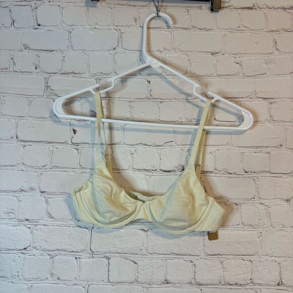 SKIMS Cotton Jersey Underwire bra size 32B Bone - Picture 1 of 6